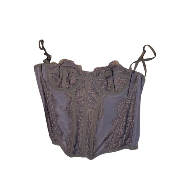Out From Under Lace Corset in Periwinkle Blue (XS) - Picture 2 of 5